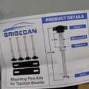 Hoypeyfiy 4PCS Upgraded Traction Board Mount Pins Kit - Anti-Rust Recovery Board Mounting Hardware Fit for 4.72"~6.69" (12~17cm) Hole Spacing (Black)