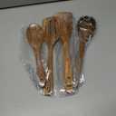 Wooden Spoons for Cooking - 7 Pieces Wooden Kitchen Utensils Set, Smooth Natural Teak Wood Utensil Set, Nonstick Heat-Resistant Cooking Utensils - Lightweight & Sturdy, Wooden Spatula for Cooking