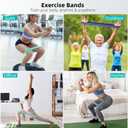 Resistance Bands for Working Out, 5-Pack Elastic Loop Exercise Bands for Strength Training Stretching, Home Gym Equipment for Pilates Yoga Physical Therapy, Leg Glute Arm Workout Kit for Women Men