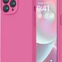 LOVE 3000 Designed for iPhone 14 Pro Case, Premium Silicone with [Soft Anti-Scratch Microfiber Lining] Shockproof Protective Phone Case for Men Women Girls 6.1", Pitaya