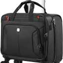 star cloud Rigid Frame Rolling Laptop Bag on Wheels, Rolling Briefcase with USB & Type-C Charging Port,Water Resistant Rolling Computer Bag for 17.3 Inch Laptop, Work Travel and Business, 18 × 16.5 × 8 inches