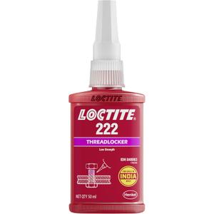 Genuine Henkel Loctite 222 Threadlocking Adhesive - Low Strength - Easy Disassembly - Suitable for All Metal Threaded Assemblies - Glue 50 ML