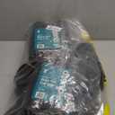 GUSTO [100 Count] Disposable Plastic Dome Lids for 10, 12, 16, & 20 oz. Paper Hot Coffee Cup - Black (Formerly Comfy Package)