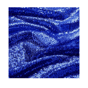 Royal Blue Sequin Fabric, 4Ft×4Ft  Width by The Yard,Sparkly Glitter Material for Xmas Decor Tablecloths Wedding Decor and DIY Sewing Projects