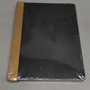 AHGXG Lined Spiral Journal Notebook, B5 Large Notebooks for Women Men, 140 Pages Hardcover Leather Notebook College Ruled, 100 GSM Paper, Notebooks for Work School Note Taking, 7.6" x 10", Black