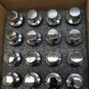 CHENACC M12x1.25 Wheel Lug Bolts, 20PC 17mm Hex Solid ET Chrome Studs, 22mm Shank One-Piece Design Chrome Studs for Dodge Hornet 2023+, Fiat 500/500L/500X Factory Wheel; Replacement 68296586AA