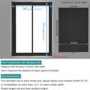 Changshade No Drill Roman Shades Cordless Blinds Blackout for Indoor Windows, Room Darkening Black Out Tension Rod No Hardware No Tools Inside Mount, Shade Size 34.5 Inches Wide 64 Inches High, Black