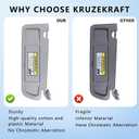 Right Side Sun Visor Fits for 2006-2011 Civic Light Gray with Storage Bag Fits 83280-SNA-A01ZA 83230-SNA-A01ZC