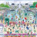 Galison Springtime in Paris  1000 Piece Michael Storrings Puzzle Featuring The Ornamental Grand Bassin Pond in The Spring