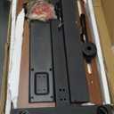 Overbed Table,Hospital Bed Table,Pneumatic Bedside Table Adjustable Over The Bed with Hidden Wheels&USB,Mobile Laptop Cart&Rolling Tray Table Hospital Home Use-Walnut