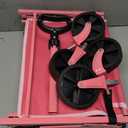 Sekey Wagon Cart with Wheels with 220LBS Capacity,Heavy Duty Wagon Carts Foldable,Lightweight Utility Portable Cart for Grocery, Shopping, Garden, Camping. Pink