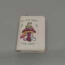 Bistup Credit Card Holder Wallet for Women - Cute Leather Ladies Teen Girls Female Cardholder Wallets Accordion Purse Small Medium Aesthetic Print Frog Mushroom Unique Modern Rfid Zipper Around