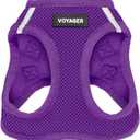 Best Pet Supplies Voyager Step-in Air Harness - All Weather Mesh, Reflective, No Pull Harness for Dogs, Cats - Secure with Hook & Loop Fastener, Buckle, Double D-Rings - Purple, M