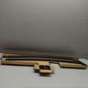 YunNephele Shower Curtain Rod, Double Curved Curtain Rod for Bathromm, Adjustable 45" to 72",Matt Black