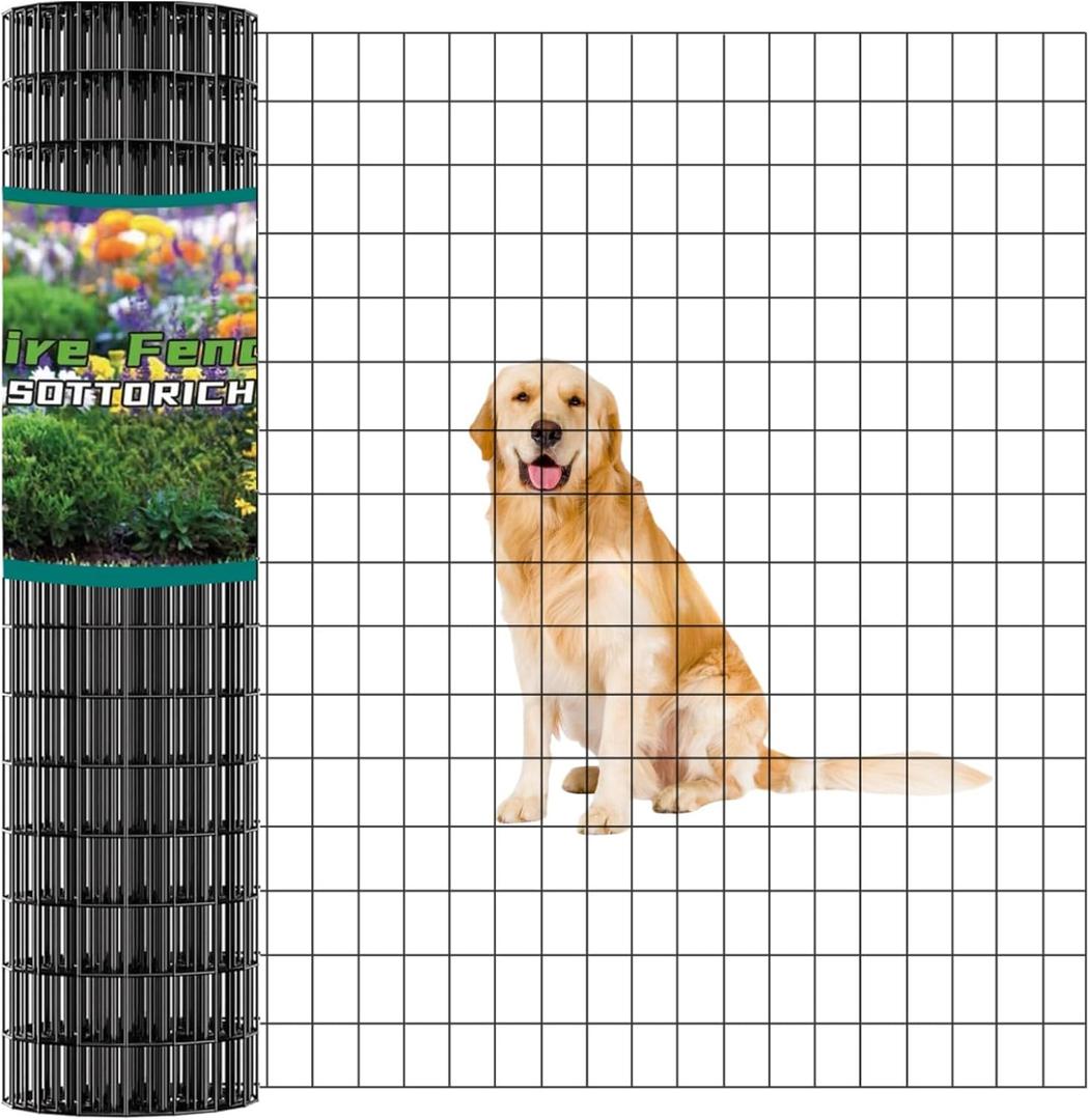Wire Fence 48in x 50ft, 2"x3" Mesh, 16 Gauge Garden Fence