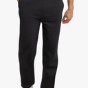 Hanes Men's EcoSmart Open Leg Pant with Pockets, black, L