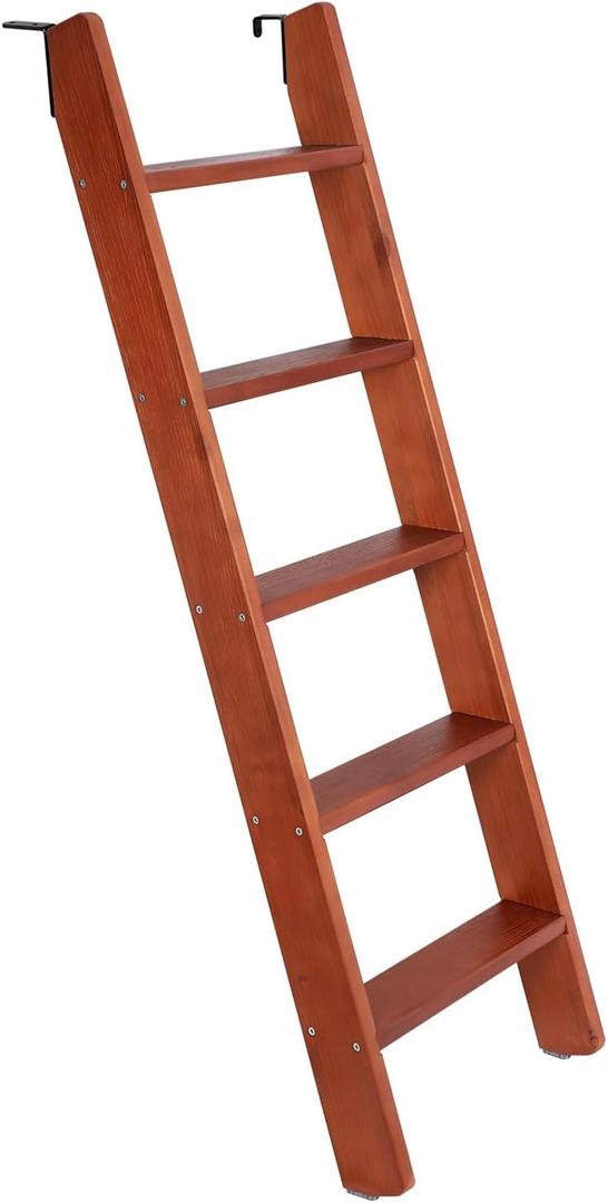 55in Wooden Bunk Ladder, Bunk Bed Ladder for Loft, Dorm, RV