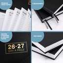 Daily Planner 2026 - Daily Planner One Page Per Day, Jan 2026 - Dec 2026, Page A Day Calendar, 5.8" x 8.4", A5 Day Planner, Agenda for 365 Days, Grey