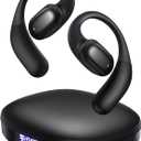 PSIER Open Ear Earbuds Bluetooth 5.3 Bone Conduction Headphone with Mic, Wireless Earbuds Premium Stereo Sound Headphones with 40H Playtime, IPX6 Design Open Ear Buds for Running Cycling(Black)