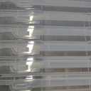 novelinks Thin 11" x 10" Plastic Game Storage Cases,Portable Paper Organizer with Built-in Handle,Clear Craft Organizers Box,Stackable Storage Containers for Documents,Sewing,Art Supplies,12 Pack