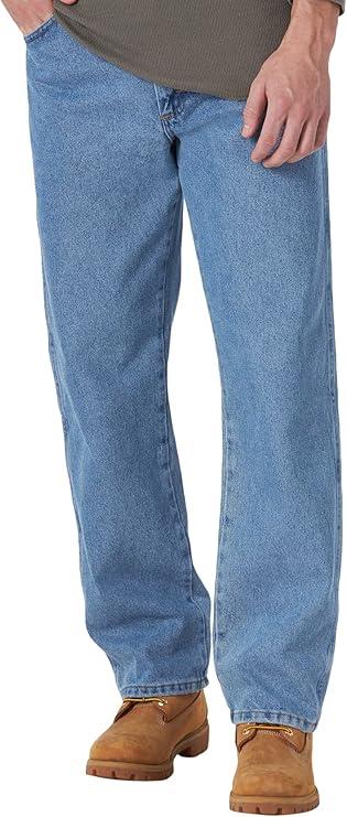 Rustler Mens Classic Regular Fit Jean, 42Wx30L Stonewash