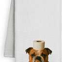 FGFK Funny French Bulldog Bathroom Hand Towels, French Bulldog Gifts for Women, Funny Frenchie Dog Hand Towels for Bathroom Spa Gym Washroom Decor, Frenchie Mom Gifts, 16x24 Inch Set of 2