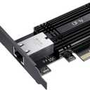 10Gb PCI-e Network Card, PCIe to 10 Gigabit Ethernet Adapter,Marvell AQtion AQC113C Controller,10G Base-T RJ45 Port NIC Card,Support Windows10/11/Server