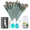 Makeup Brushes 22 Pcs Makeup Kit,Foundation Brush Eyeshadow Brush Make up Brushes Set (Green, 22 Piece Set)