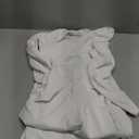 Kaximil Women's Long Sleeve Square Neck Corset A Line Maxi Dress Ruffle Flowy Formal Long Dresses (White)