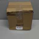 Maxdot Set of 6 Enamelware Popcorn Bowl 1.2 Quart Reusable Popcorn Serving Bowls Buckets Containers for Family Cinema Nights and Camping Party Shatterproof Classic White with Black Rim