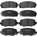 SIPAUTECFront & Rear Ceramic Brake Pads Replacement For 2014 2015 2016 2017 2018 2019 2020 2021 2022 Jeep Cherokee With Dual Piston Front Caliper