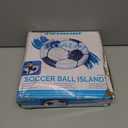 Swimline Inflatable Soccer Ball Ride-On Pool Float Blue/White, 60"
