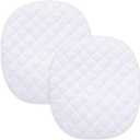Waterproof Bassinet Mattress Pad Cover Fit for Graco Pack 'n-Play Dome LX Bassinet (not playard), 2 Pack, Ultra Soft Surface, Breathable and Easy Care