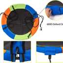 Sunnyglade 40 Inch Kids Saucer Tree Swing Set 600D Heavy-Duty Oxford Fabric Platform Swing Seat with Steel Frame & Carabiner Support 550 lb