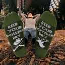 3 x Stocking Stuffers for Men Teen Boys Adults Funny Socks Christmas Birthday Gaming Gifts for Men Dad Boyfriend Son Him (Green)