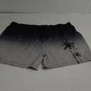 Lzzidou Men Swim Trunks with Mesh Liner 5 Inch Inseam Board Shorts Quick Dry Bathing Suit (3X-Large, Black Grey)