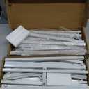 Putros Metal Arch Backdrop Stand White Wedding Backdrop Stand Set of 2 (7.2FT,6FT) Square Arch Frame for Birthday Party Graduation Ceremony Decoration