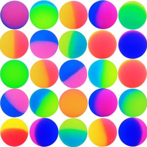 50 Pcs Frosty Bouncy Balls Kids ICY Bounce Balls Bulk 45 mm/ 2 inch Rubber Bouncing Balls Large Hi Bounce Balls Assorted Colorful High Bouncing Ball for Boys Gilrs Birthday Party Favors Carnival Prizes