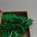 TUZELIYA 134Pcs St. Patrick's Day Accessories Party Favor Set with Stickers Necklaces Slap Bracelets Glasses Headbands Mustaches Coins - St. Patrick's Day Accessories Decoration Supplies for Men Women