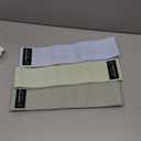 Wide Fabric Resistance Bands for Working Out, 3 Level Non-Slip Exercise Booty Bands for Women & Men Leg and Glutes with Hair Ties and Tape Measure - for Home Gym Workout, Yoga, Pilates (Blue and Green)