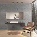 3yecao 48"×197" Large Size Extra Wide Thick Grey Concrete Wallpaper Peel and Stick 3D Industrial Vinyl Matte Textured Removable Gray Concrete Contact Paper for Bedroom Bathroom Gym Office's Walls