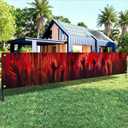 Halloween Banner Creepy Halloween Celebration 118x20 Inches Bloody Handprint Backdrop for Party Haunted House Thriller Event Outdoor Yard Porch Wall Decor Supplies
