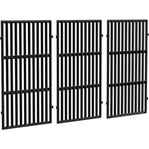 QuliMetal 66089 66097 18.7" Grill Grates for Weber Genesis 2 E-410/E-415/E-435, Grill Parts for Genesis II/LX E-440 Series Gas, Upgraded Cast Iron Grill Grates Replacements for Weber Genesis GS4