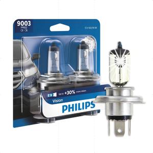 Philips Automotive Lighting 9003 Vision Upgrade Automotive Replacement Headlight Bulb, Fits Select High Beam, Low Beam, or Fog Positions (Pack of 2)