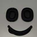 Silicone Case Cover for AirPods Max Headphones, Ear Pad Case Cover/Ear Cups Cover/Headband Cover for AirPod Max (USB-C/Lightning)(2024/2020),Accessories Silicone Protector for Apple AirPods Max, Black