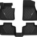 3W BMW X2 Floor Mats Fit for 2018-2023 & BMW X1 Floor Liner Fit for 2016-2022 Custom Fit All Weather TPE Floor Liner for X2 28i M35i 1st & 2nd Row Full Set, Black