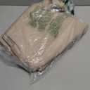 Fitable Nature Faux Linen Tablecloths Rectangle 60 x 84 Inch - 2 Pack Neutral Table Clothes for 4-6 Foot Tables, Wrinkle-Proof Faux Burlap Table Cover for Dining, Farmhouse, Outdoor Picnic, Camping