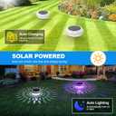 Floating Pool Lights Solar Powered, 6.5 Vibrant RGB Colors Pool Lights that Float with Dynamic Lighting Effects, Waterproof Float or Hang Solar Floating Light for Pool Hot Tub Garden Party(1)