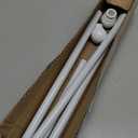 Spring Tension Curtain Rod Adjustable Length 41-74 Inches, No Drilling, Tension Rod Suitable for Windows, Bathroom, Cabinets, Wardrobes （White)