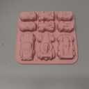 2 Pack Cute Car Silicone Molds 3D Race Car Themed Baking Mould Tray DIY Baking Tool for Crayons Chocolate Cake Dessert Candy Mousse Pastry Handmade Soap Cupcake Topper